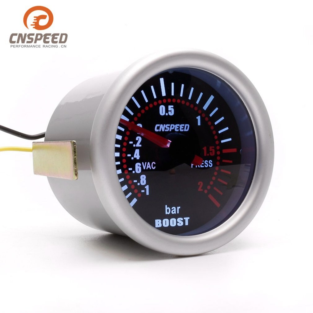 Universele 52Mm Auto Turbo Boost Vacuum -1 ~ 2 Bar Gauge Druk Gauge Meter
