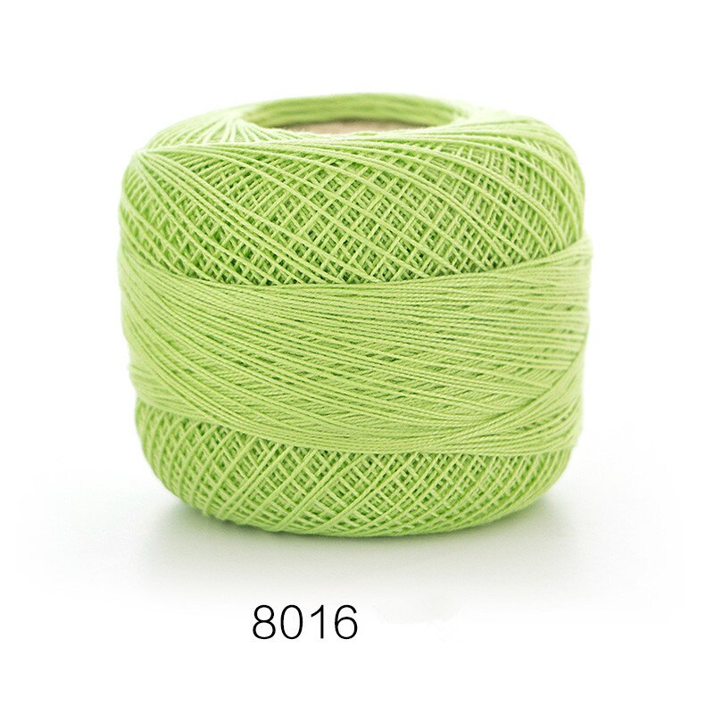 100%  bomuld 50g/ stk 0.8mm blonde hæklegarn  by 1.5mm hæklenåle, håndstrikket babysilke tyndt garn til strik: 8016