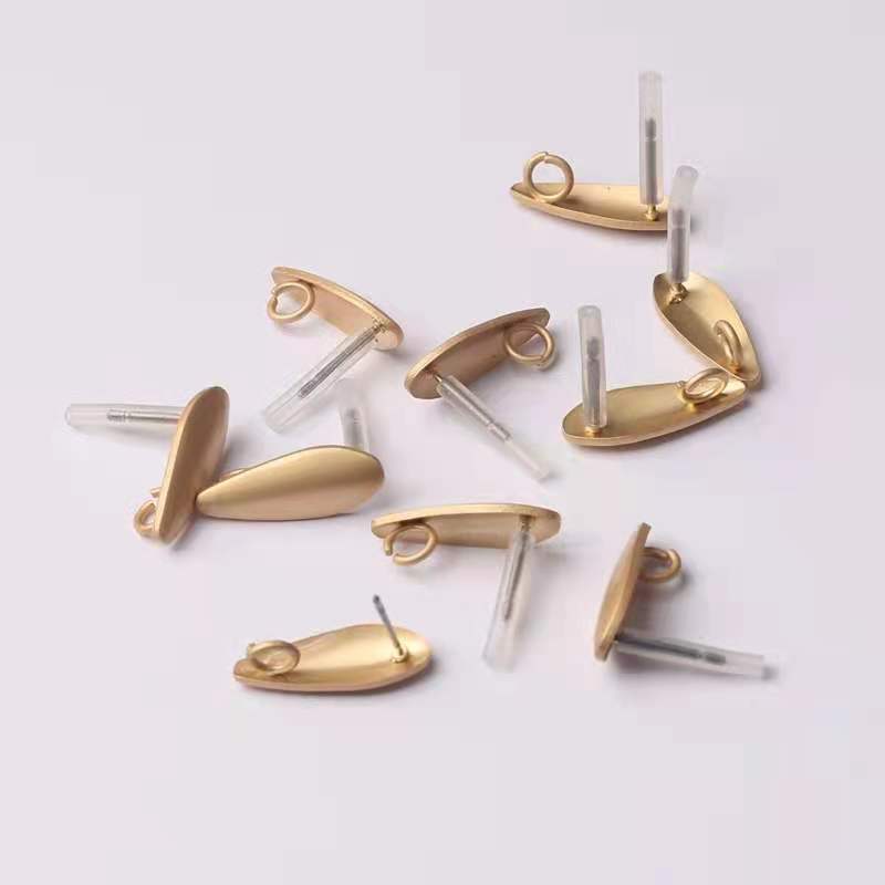 Earrings Jewelry Making Accessories Golden Zinc Alloy Water Earrings Base Connectors Linker 6pcs/lot 7*18mm For DIY