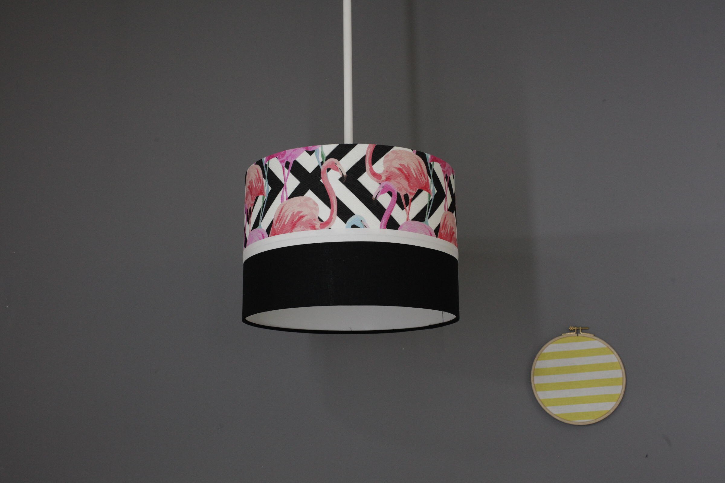 Flamingopatroon kinderkamer babykamer kroonluchterlamp stijlvolle baby kinderkamerverlichting volledig vilten ornament