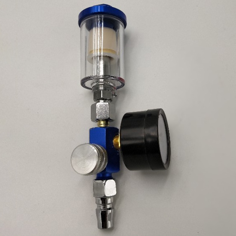 Shgo  -1/4 ridser lufttryk regulator måler spray værktøj & in-line vandlås filter olie-vand separator pneumatisk værktøj