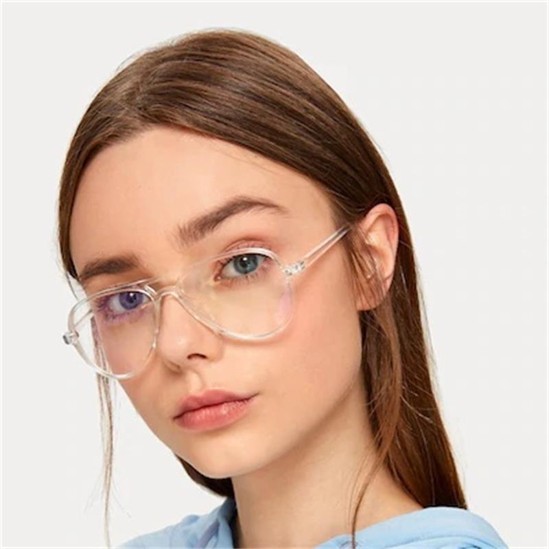 Top Transparent Aviation Glasses Frame Women Vintage Clear Frame Glasses Plastic Eyeglass Frames Female Eyewear