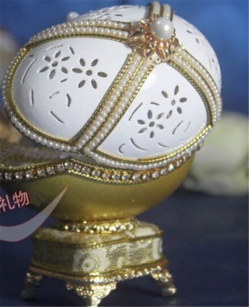 d'oro reale Faberge uovo Carillon Gioielli Carillon Musicale Scatola Regalo Di Compleanno per le Ragazze Sposato souvenir
