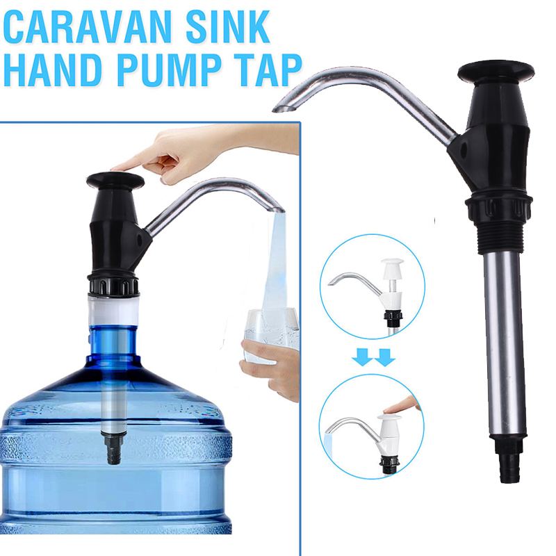 Replacement Caravan Sink Aluminum Water Hand Pump Tap , Outdoor BBQ Water Bottle Pump Tap Camping Trailer Motorhome Rv 4wd