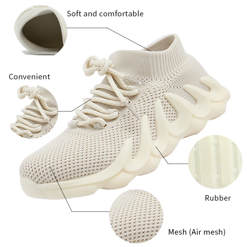 Children Sock Shoes Breathable Mesh Knit Sports Kids Shoes For Boys Girls Soft Bottom Anti-slip Baby Casual Sneakers