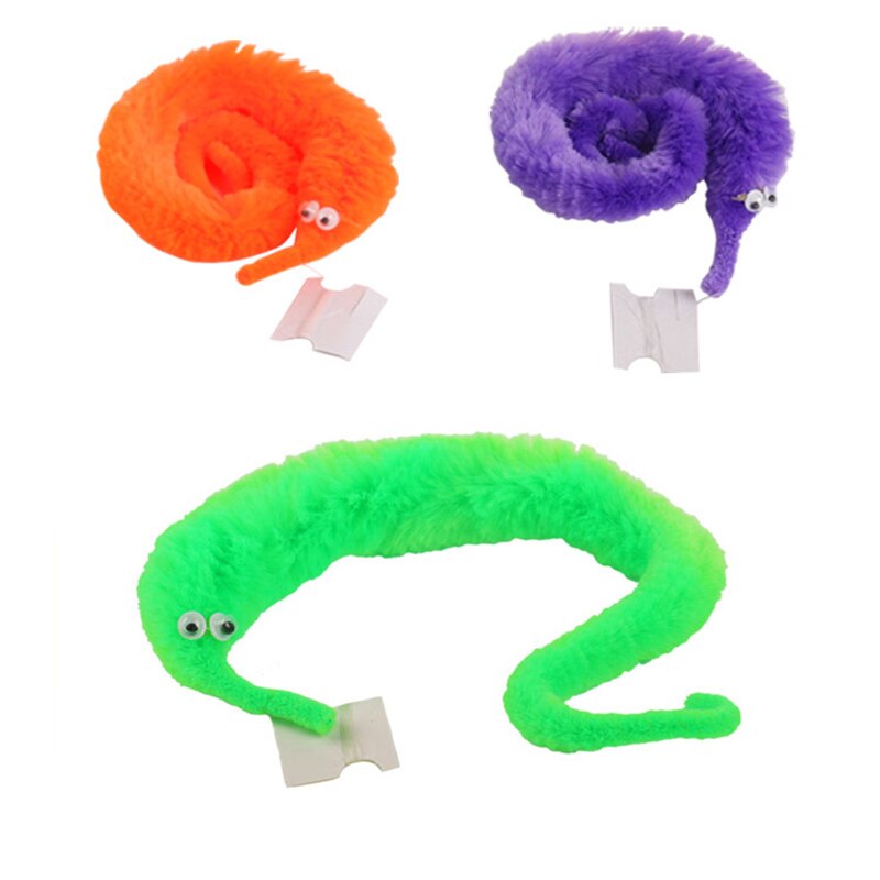 5 stk magisk snoet orm blød sød larve legetøj kid trick klassisk legetøj larve legetøj gade magiske rekvisitter tilfældige farver