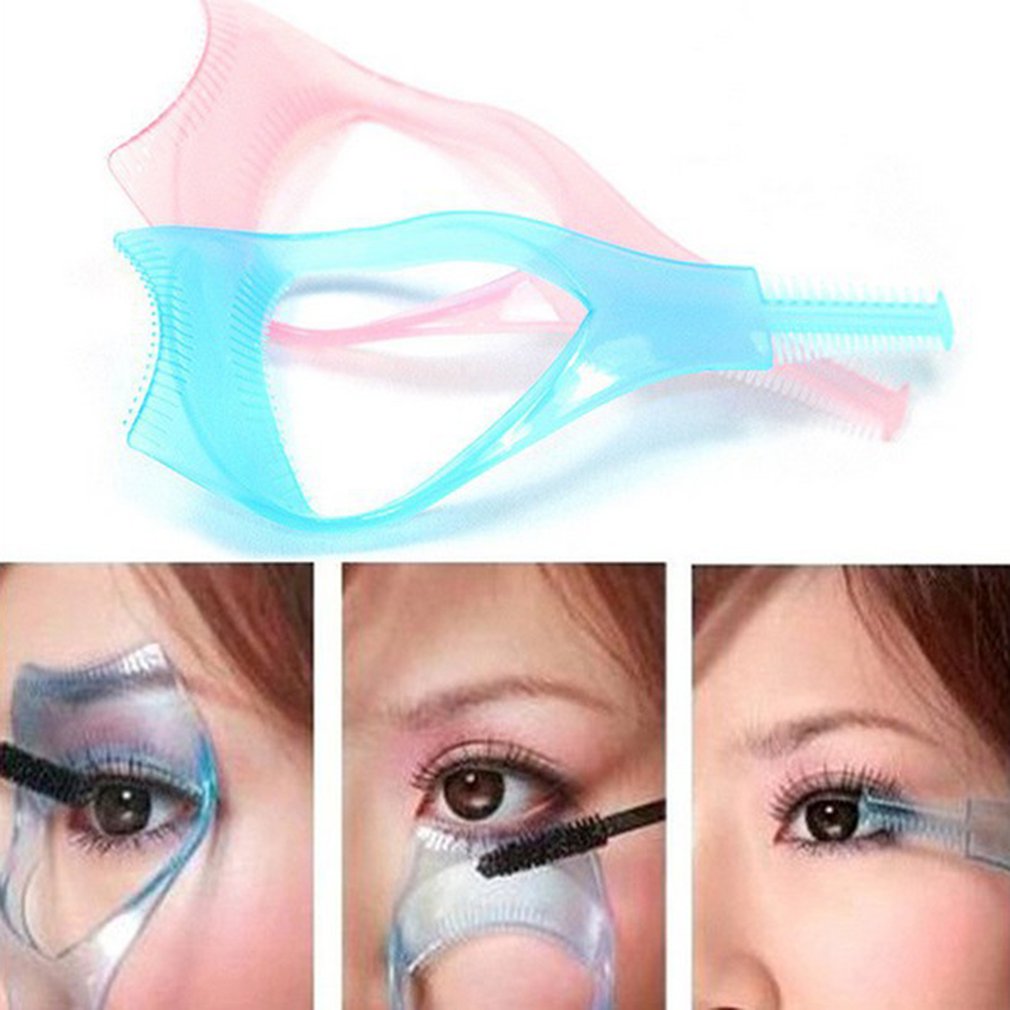 Plastic Eye Liner Assistant Kristal Wimpers Kaart Draagbare Make-Up Tool Effen Wimperkruller Extra Stencils