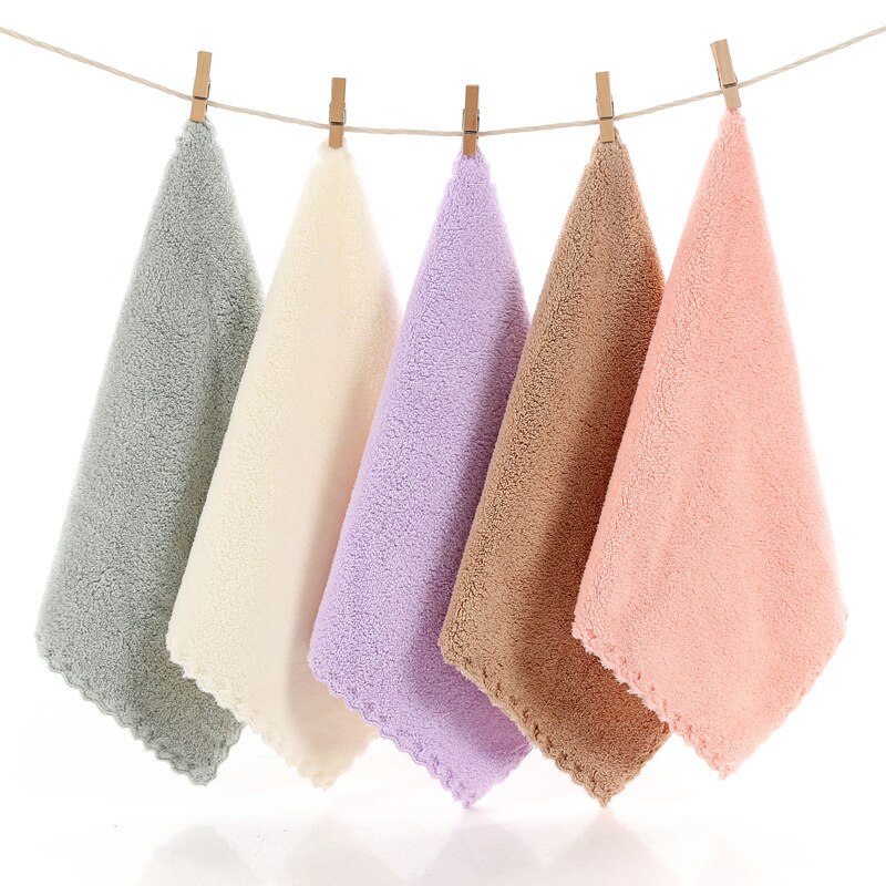 25x25cm Small Absorbent Microfiber Towel Mini Squa. Grandado