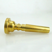 Universal guld musikalsk trompet mundstykke tilbehør tone messing instrument mini bærbar holdbar lille bugle mund
