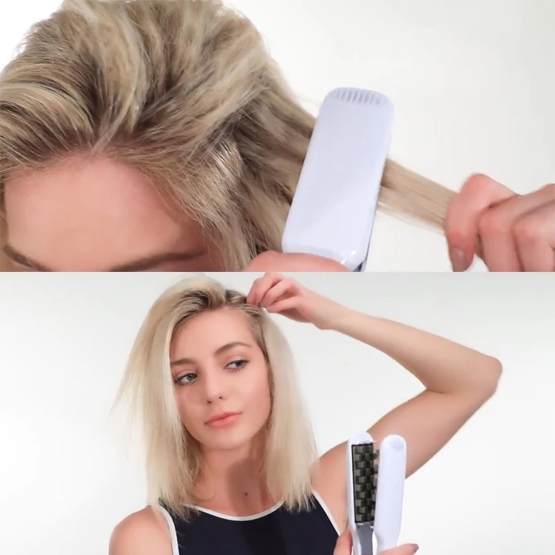 Electric Ceramic Hair Straightener 3D Volumizing Iron Flat Iron Corn Wave Perm Styling Tool for Fluffy Hair