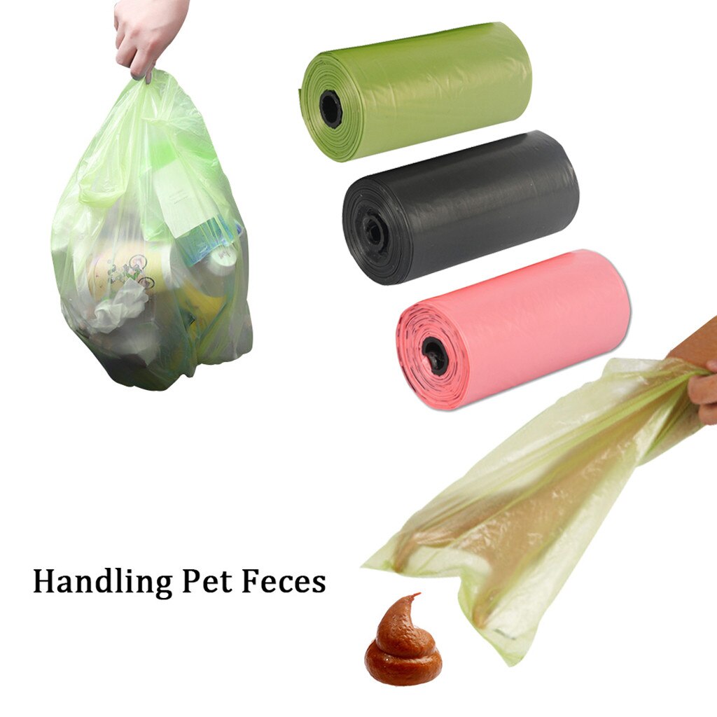 Plastic Garbage Bag Roll Cover Home Waste Trash Storage Container Bags 15pc/roll Garbage Bags Disposable Rubbish Bin Liner