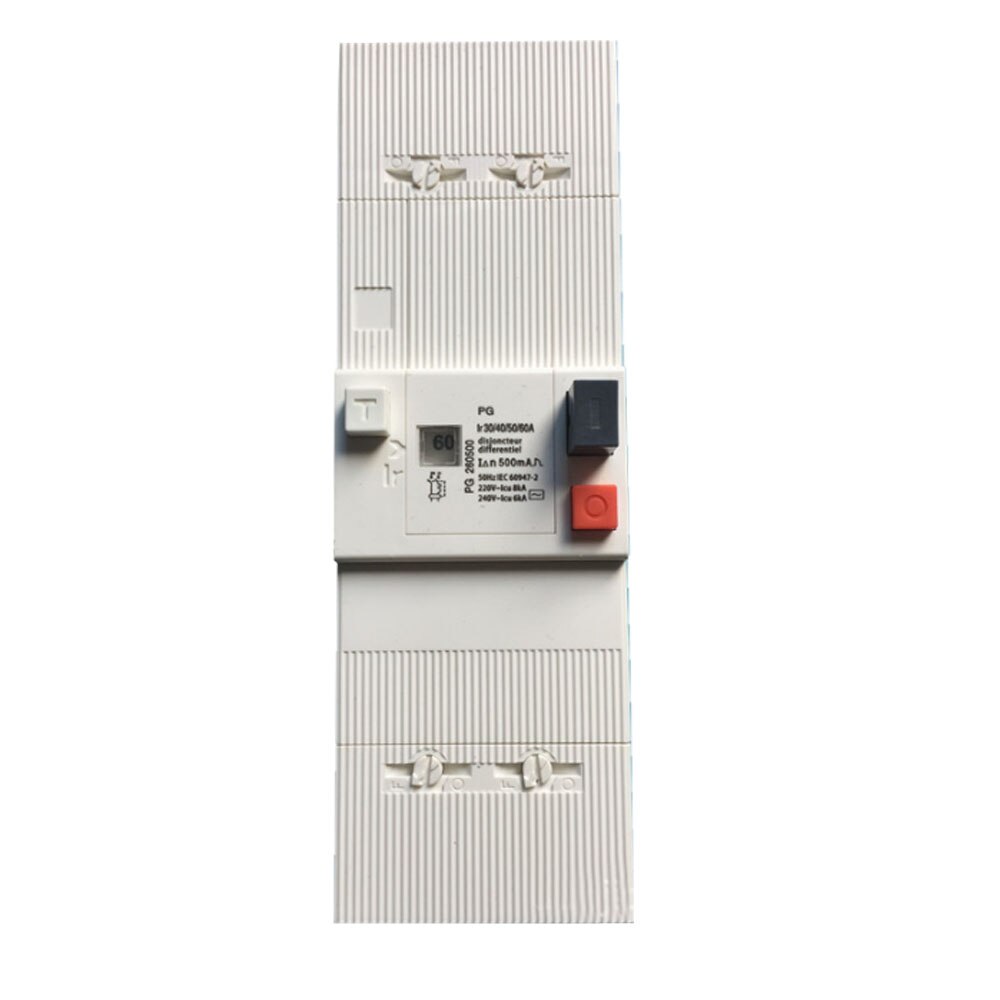 Supply PG molded case circuit breaker leakage protector miniature circuit breaker protection switch 10A-60A adjustable current