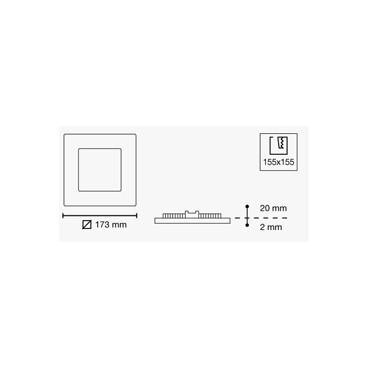 PANEL LED CUADRADO 12W NOVO PLUS