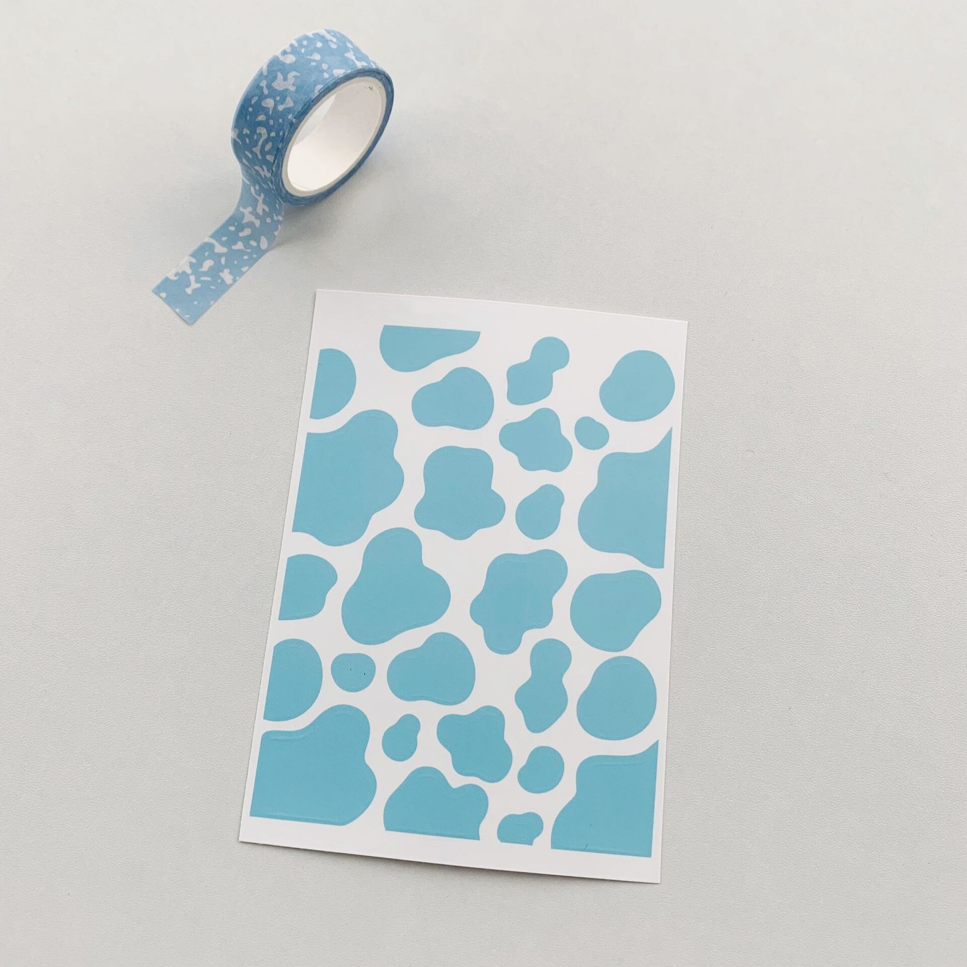 Cute Cow Pattern Waterproof Sticker DIY scrapbook diary happy plan sealing decoration sticker: C  1sheet 1bag