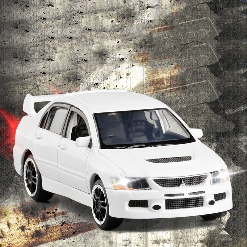 1/32 Mitsubishi EVO 9 IX Sports Cars Toy Alloy Die Cast Metal Casting Sound Light Model Toys Car For Collection: 05