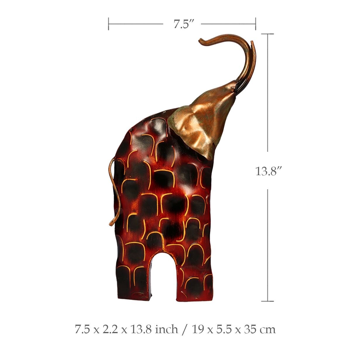 TOOARTS – Sculpture en métal, modèle de girafe tressée, respectueux de l&#39;environnement, Articles de décoration pour la maison, artisanat, bon