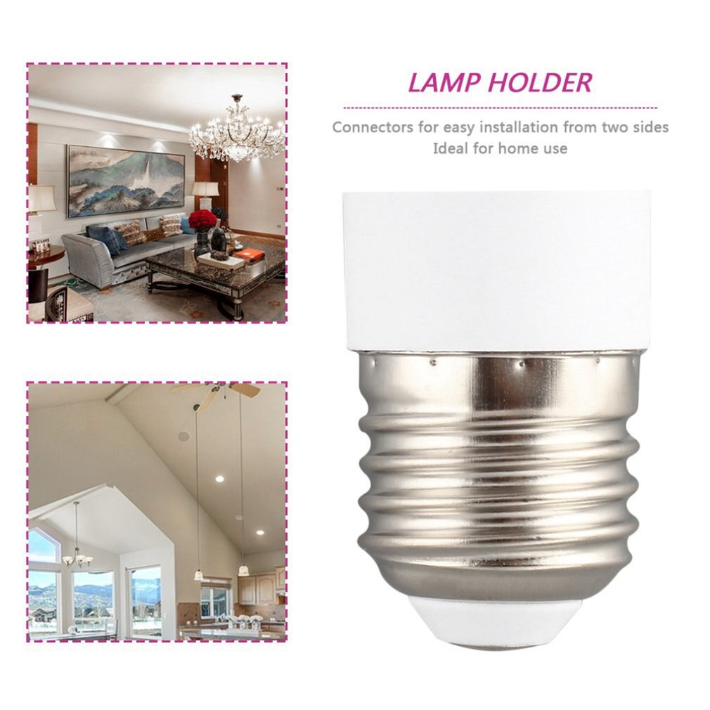 E14 To E27 Light Socket Lamp Base Holder Converters Bulb High Temperature Resistant Adapter Chandelier LED Lamp Stand