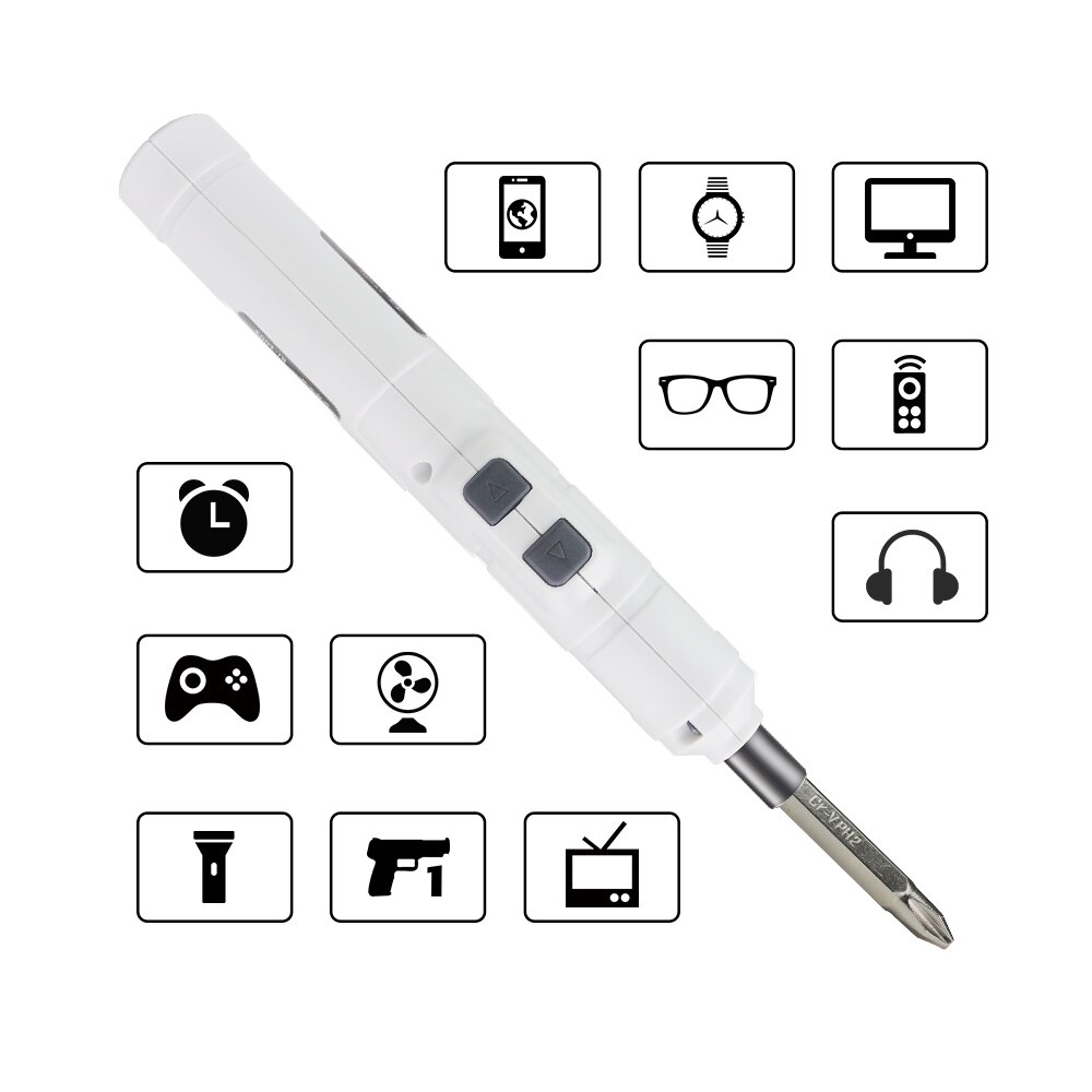 Mini Elektrische Schroevendraaier Set Accuschroevendraaier Draadloze Boor Met 10 Bits Reparatie Usb Opladen Boor Gereedschap Voor Telefoon