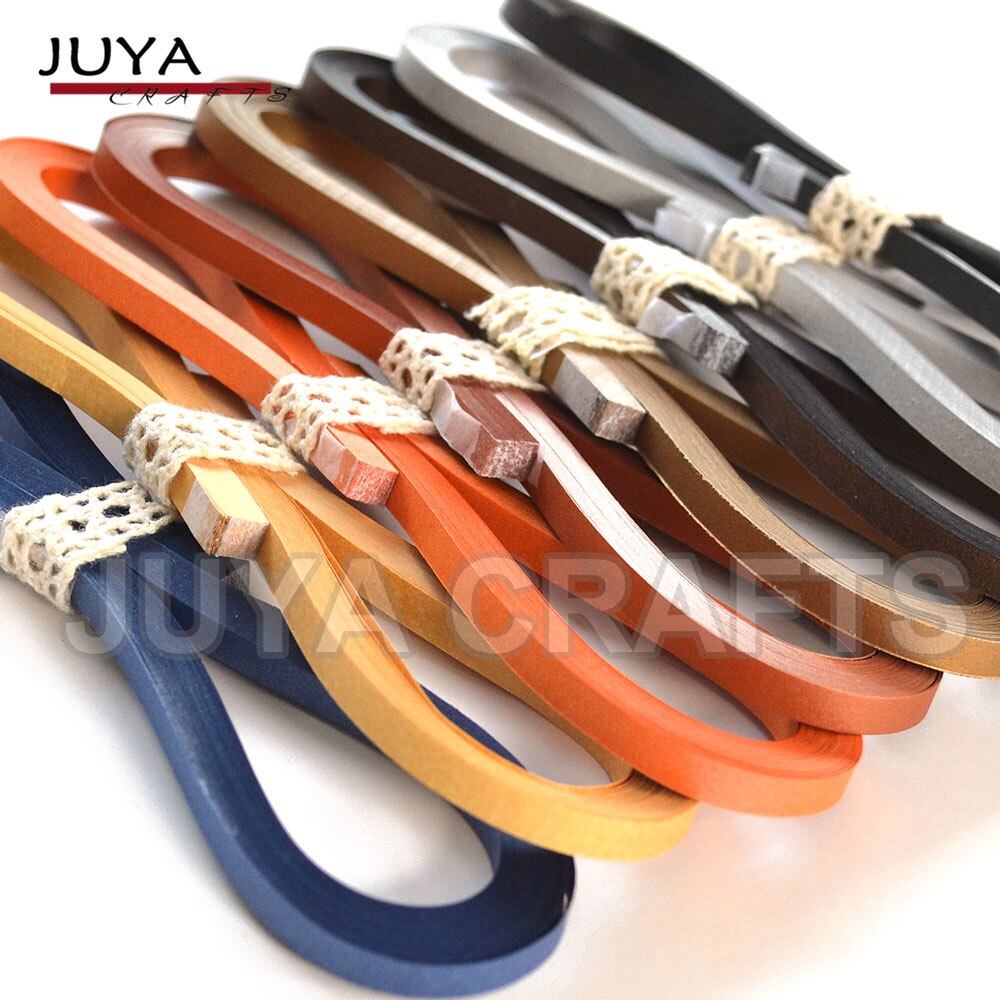 Juya metallisch Papier Quilling einstellen 2/3/5/7/10mm Breite Verfügbar, 355mm/streifen, 40 streifen/farbe
