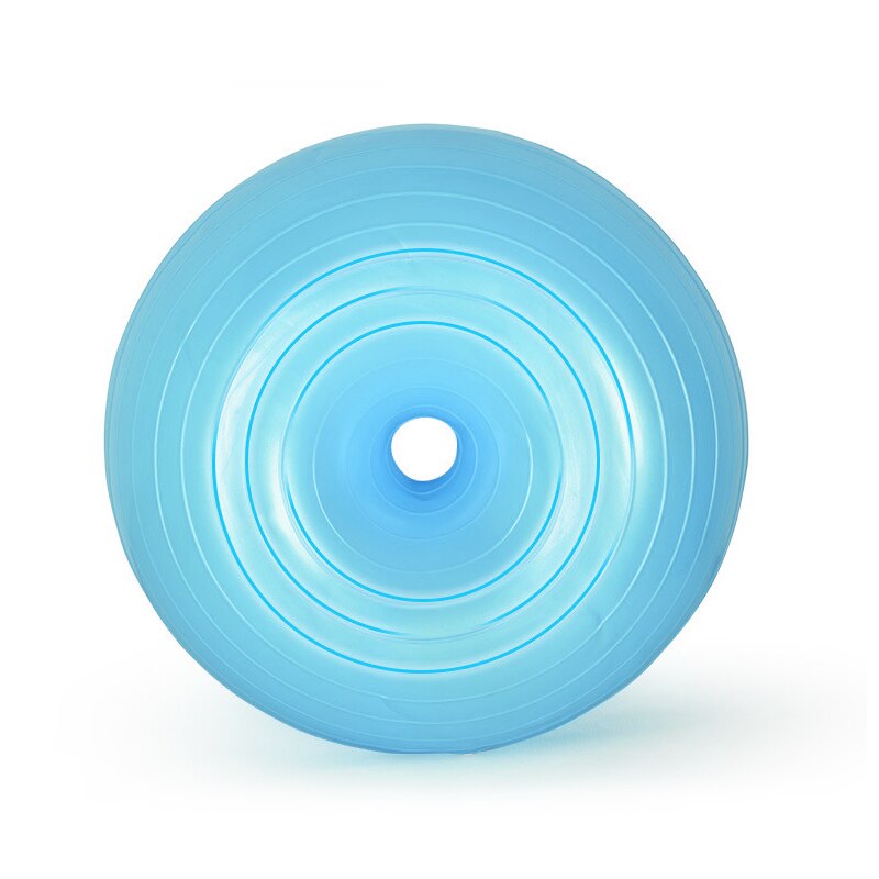 Yoga Ball Donut Exercise Workout Core Training Swiss Stability Ball for Yoga Pilates & Balance Training in Gym Office: Blue