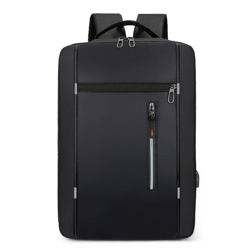Waterproof Business Backpack Men USB School Backpacks 15.6 Inch Laptop Backpack Large Capacity Bagpacks for Men Back Pack Bags: black