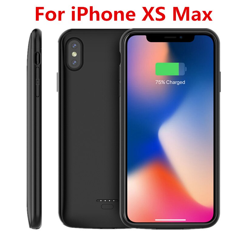 4000 Mah Batterij Oplader Voor Iphone 6 6S 7 5 5S Se Case Powerbank Charger Case Voor iphone 11 11 Pro X/Xr/Xs Max Batterij Case: for iPhone XS Max