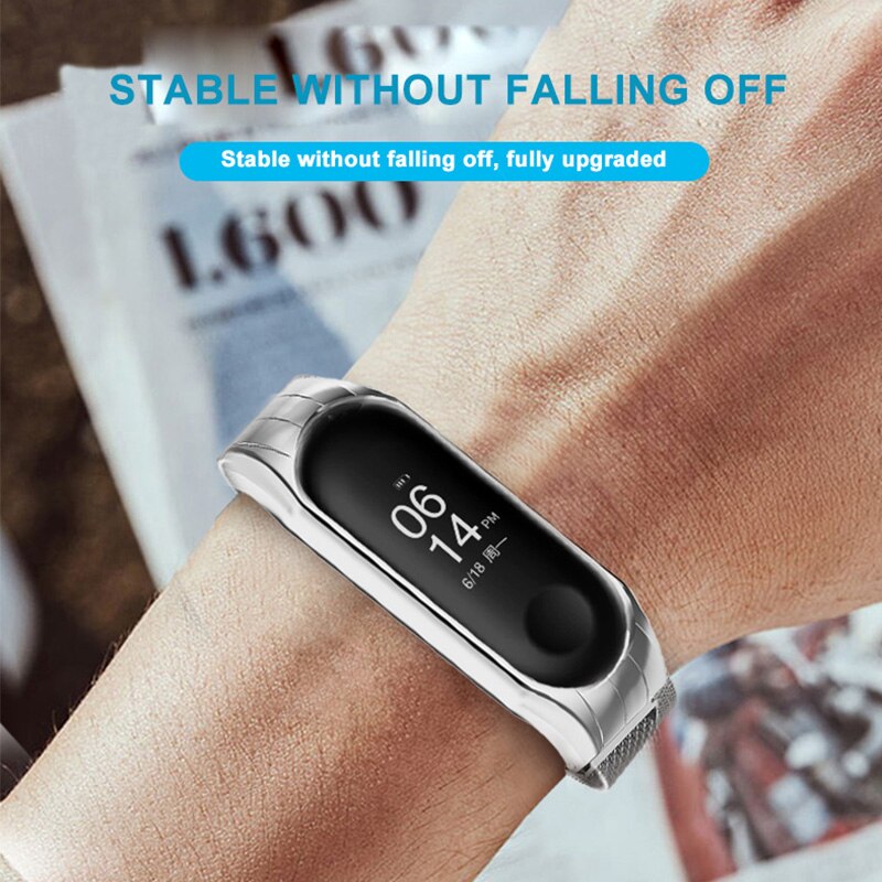 iONCT Metal Bracelet Strap For XiaoMi Mi Band 4 5 Strap Smart Watch Band Mi Band 3 Strap Bracelet Pulseira Miband 4 3 5 Strap