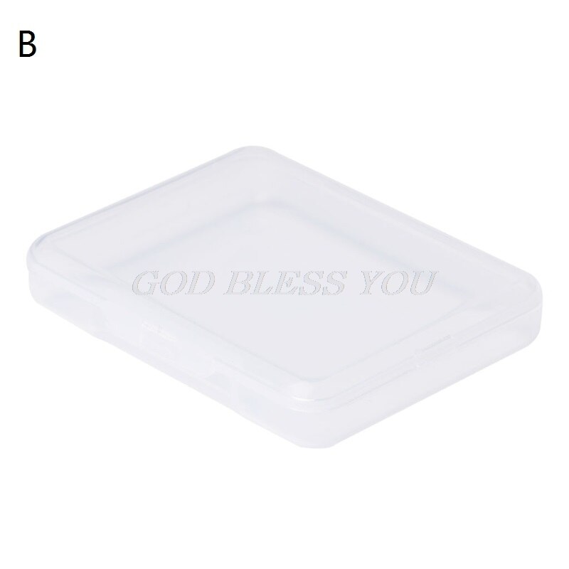 Rectangle Plastic Storage Case Collection Box Jewelry Container Business Card Box Hardware Tool Accessories Organizer Holder: B