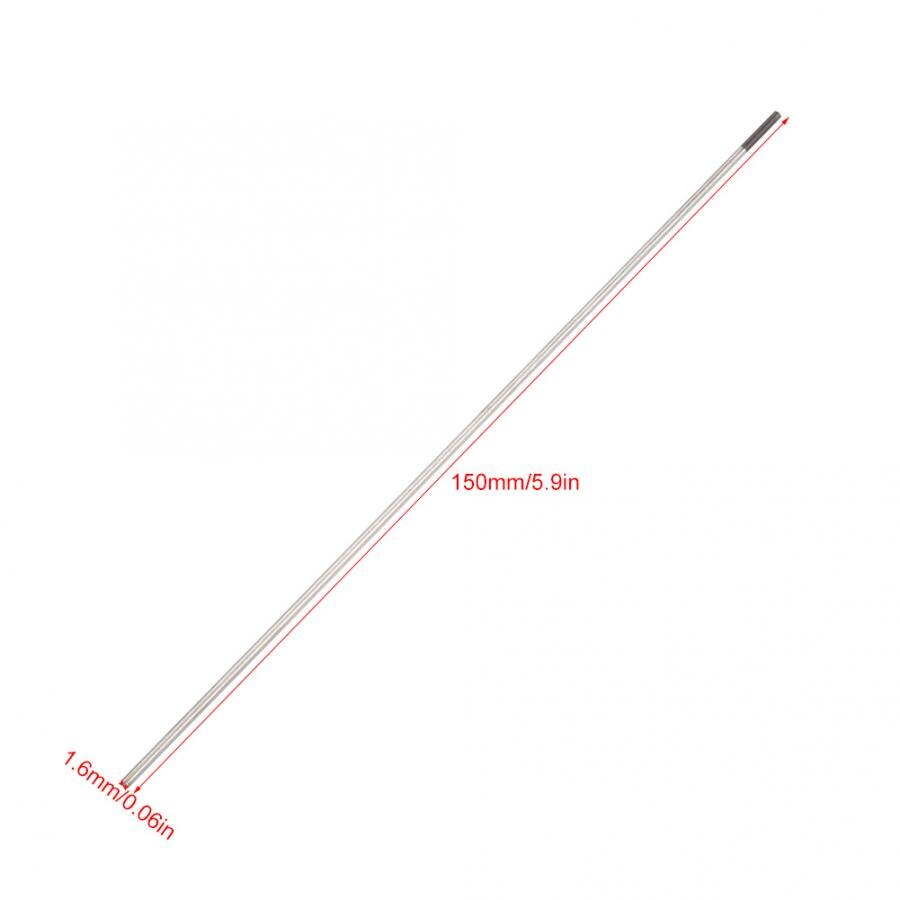 Wolfraam Elektrode Professionele 10 Pcs Paars Composiet Wolfraam Elektrode Hoofd Wolfraam Naald Tig Wolfraam Staaf 1.6*150Mm