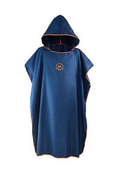 Ensfarget surfe poncho tykke menn og kvinner skift kjortel svømming en størrelse passer alle badekåper i mikrofiber: Kode 6