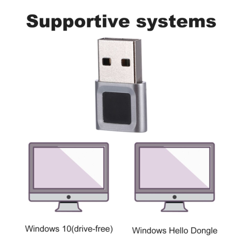 Mini USB Fingerabdruck Leser Modul Gerät Biometrische Scanner für Fenster 10 Hallo Dongle Laptops PC Sicherheit Schlüssel Usb-schnittstelle
