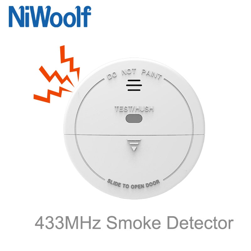 Wireless Smoke Detector 80db Sound Alarm 433MHz Fire Sensor Smokehouse Combination For Smart Home Security Alarm System