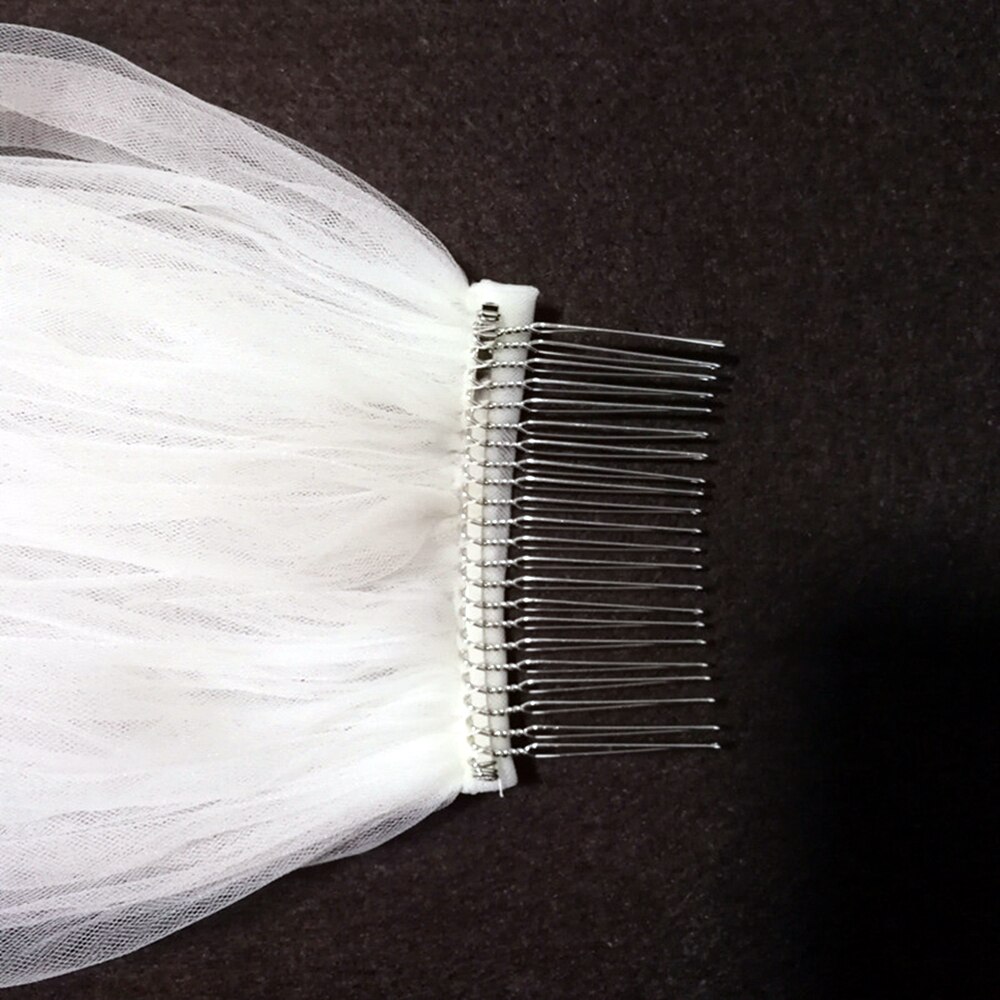 Wedding Veil Bridal Veil 2 layers White Ivory veil Soft veil Wedding Accessories With Comb Veu de Noiva