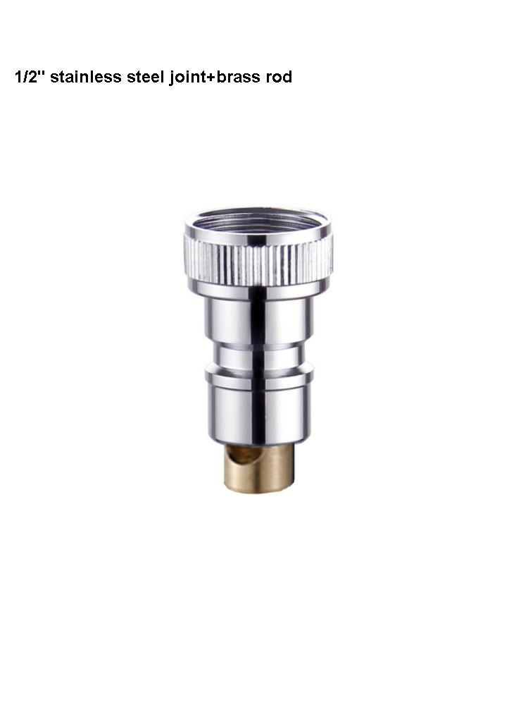 Vaskemaskine vandhane vandstopventil samling 1/2 " 3/4 " anti fald automatisk kontraventil helt messing / plastik indvendig kerne: Brun