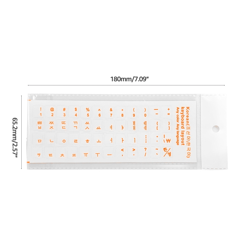 Korean Keyboard Stickers Matte PVC Keyboard Sticker Letters Transparent for PC Computer Laptop Notebook Desktop Keyboard