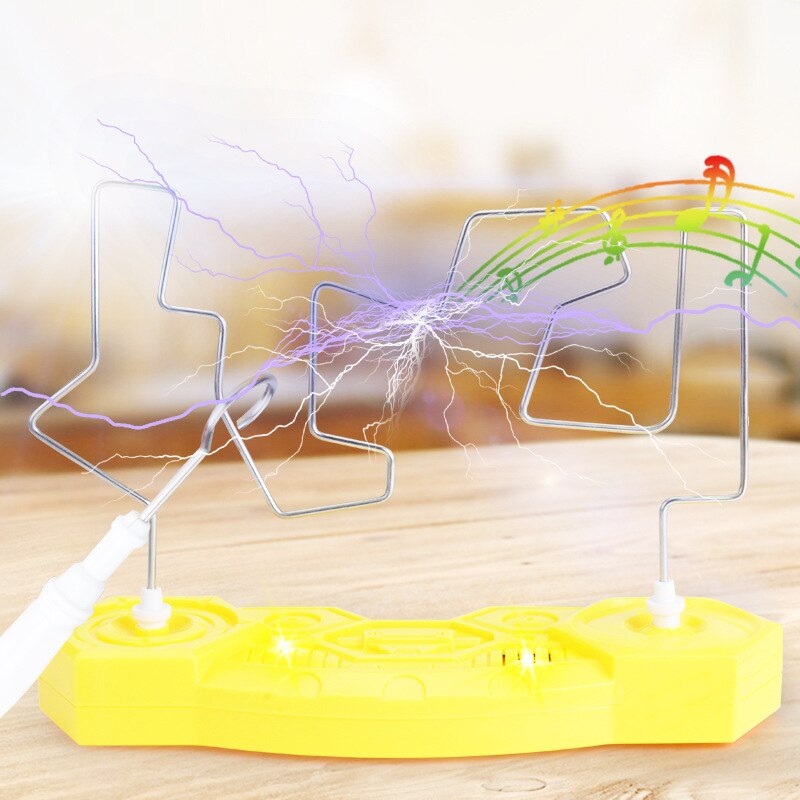 Elektrisk interaktivt touch rør labyrint legetøj kollision shock legetøj roman puslespil labyrint spil med musikbelysning med børn