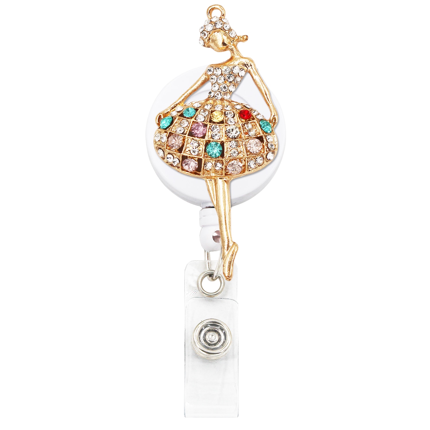 Idclip Porta distintivo A Scomparsa con Morsetti A Coccodrillo clip di Cavo Retrattile ID distintivo Volpe Del Cuore Della Farfalla di Stile Animale: 3