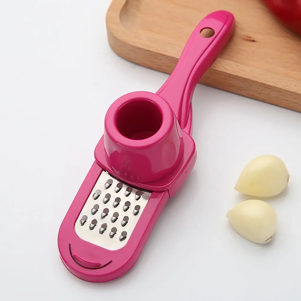 1PCS Knoflook Crusher Druk Multifunctionele Handleiding Gember Knoflook Slijpen Rasp Cutter Knoflook Dunschiller Keuken Gereedschap