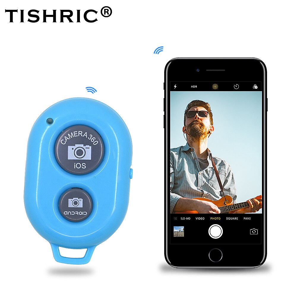 TISHRIC Wireless Bluetooth Phone Self-Timer Tripod for iPhone Xiaomi selfie stick Wireless Remote Control Shutter Release