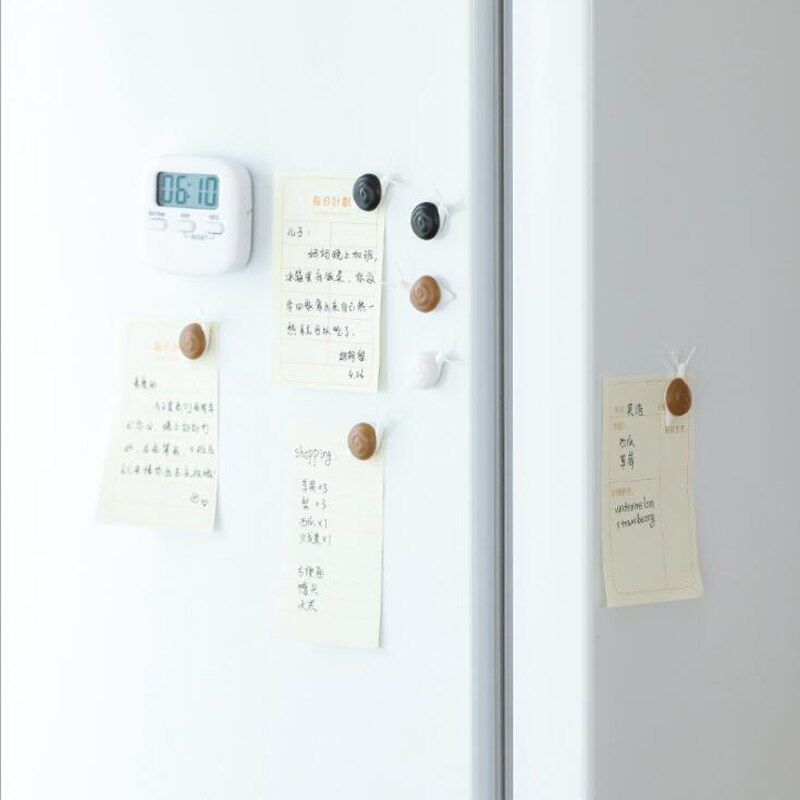 Snegl stereo køleskab magnet dejlig magnetisk information klistermærke foto væg kontor dekoration magnetisk klistermærke