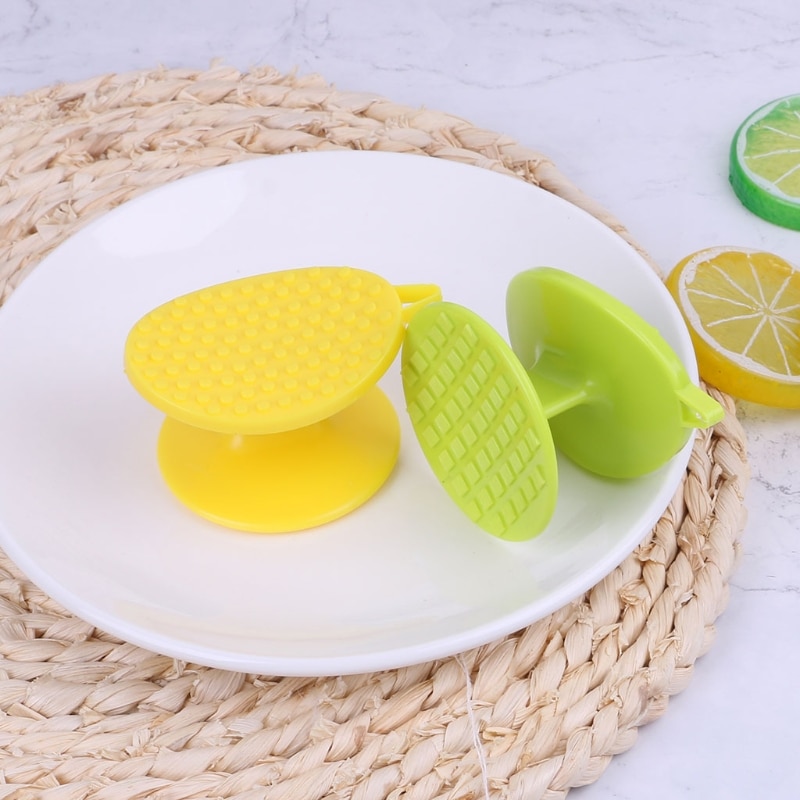 Kitchen Clean Tool Potato Carrot Brush Scrub Fish Scale Fruit Vegetable Cleaner