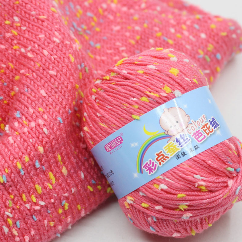 Baby Cotton Cashmere Yarn For Hand Knitting Crochet Worsted Wool Thread Colorful Eco-dyed Yarn Needlework