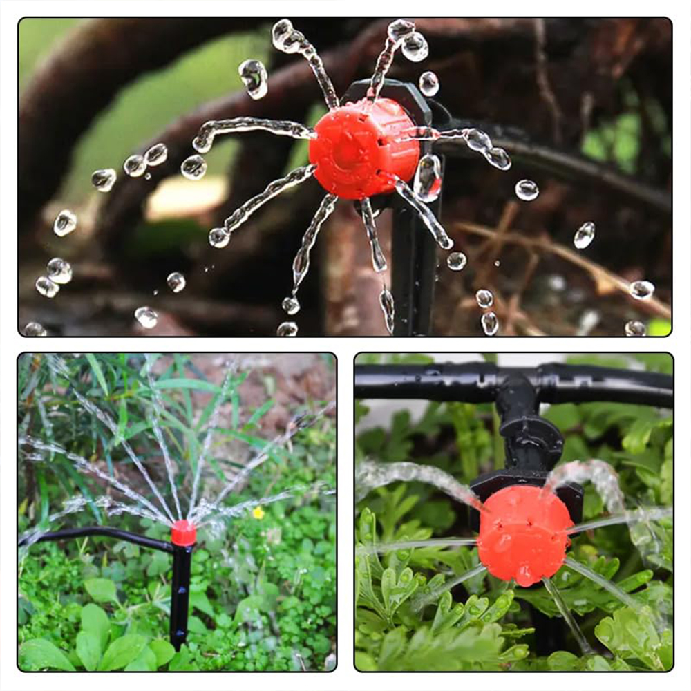 Drivhus 10m-30m gør-det-selv drypvandingssystem automatisk vanding haveslange mikrodrypvandingssæt med justerbare dryppere