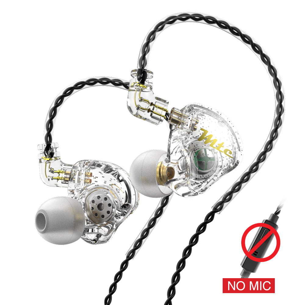 TRN-auriculares intrauditivos dinámicos MTE, dispositivo de audio HiFI con Monitor de bajos, EDX PRO ZES, EDS, TA1, M10, MT1 PRO: White no mic
