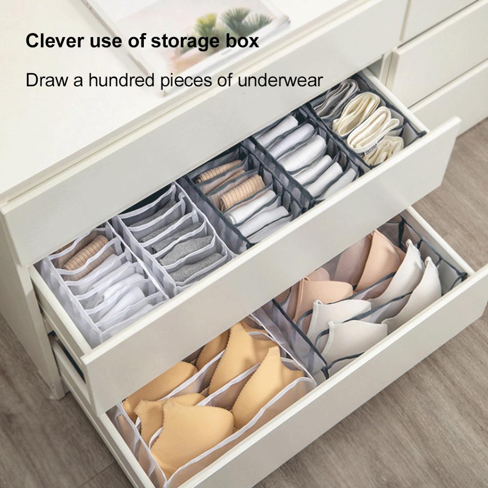 Drawer Organizer Divider Underwear Women's Socks Artifact Cloth Art Drawer Type Separated Household Compartmental Box Dropshippi