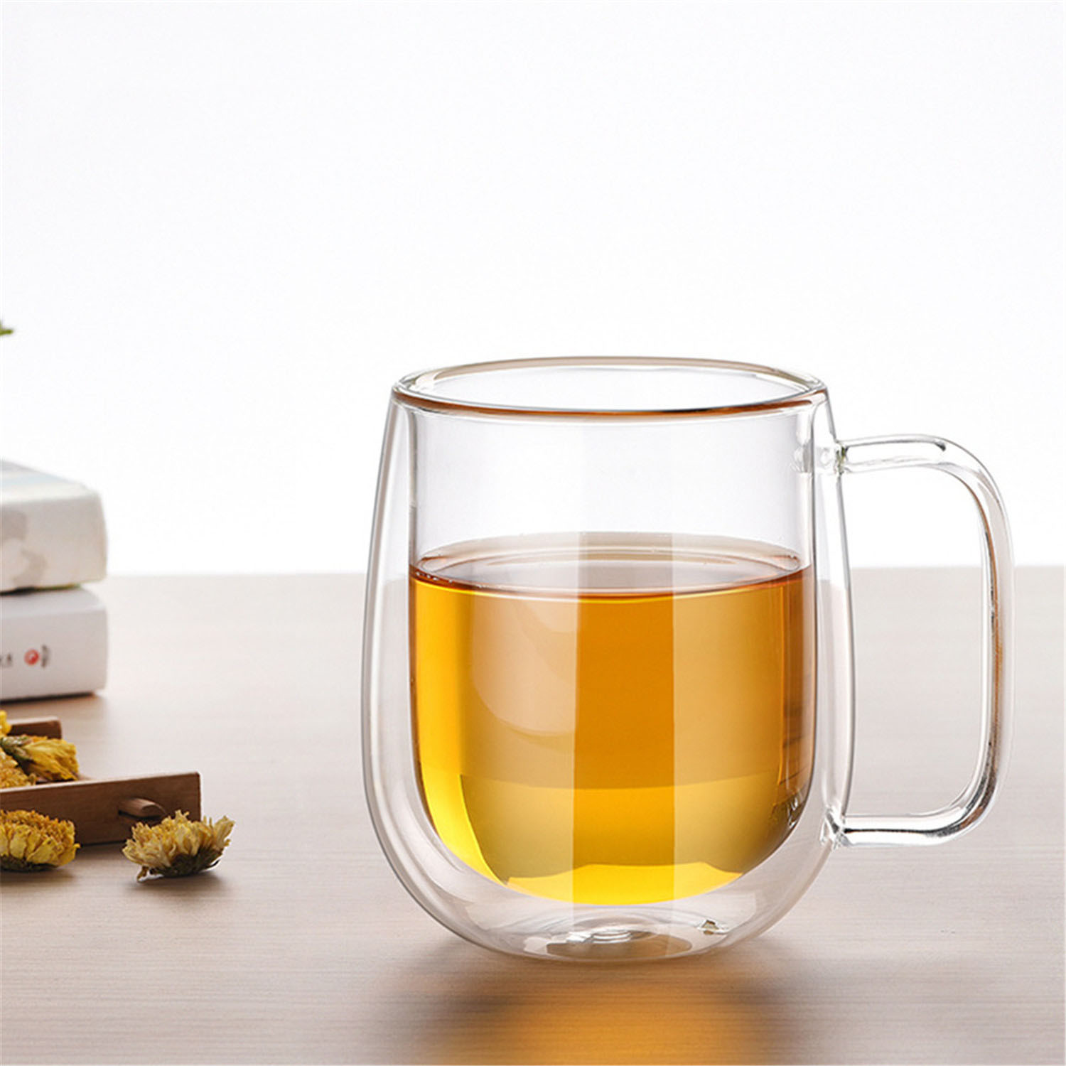 2 st dubbelvägg värmebeständigt par älskare kaffemuggar kort glas isolerade mjölk te koppar dricks glas muggar för hem familjen
