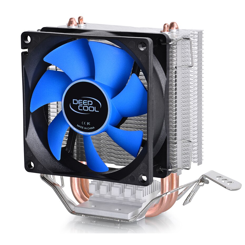 Refroidisseur de processeur deepcool ice edge mini fs  v2.0, 2 caloducs, 80mm ventilateurs, pour intel lga 775, 1155 , 1156 amd,  am4 am3 ventilateurs de refroidissement de processeur
