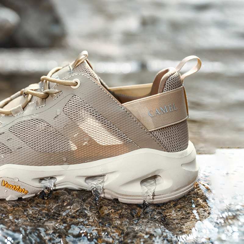 CAMEL-zapatos de pesca para hombre, calzado deportivo de malla transpirable, antideslizante, de secado rápido, para agua de Wading
