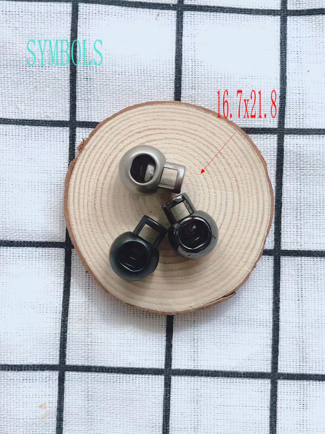 10Pc US Stock Spring Loaded Toggle Elastic Drawstring Rope Cord Locks Luggage Lanyard Clip Ends Stopper Sliding Fastener Buttons