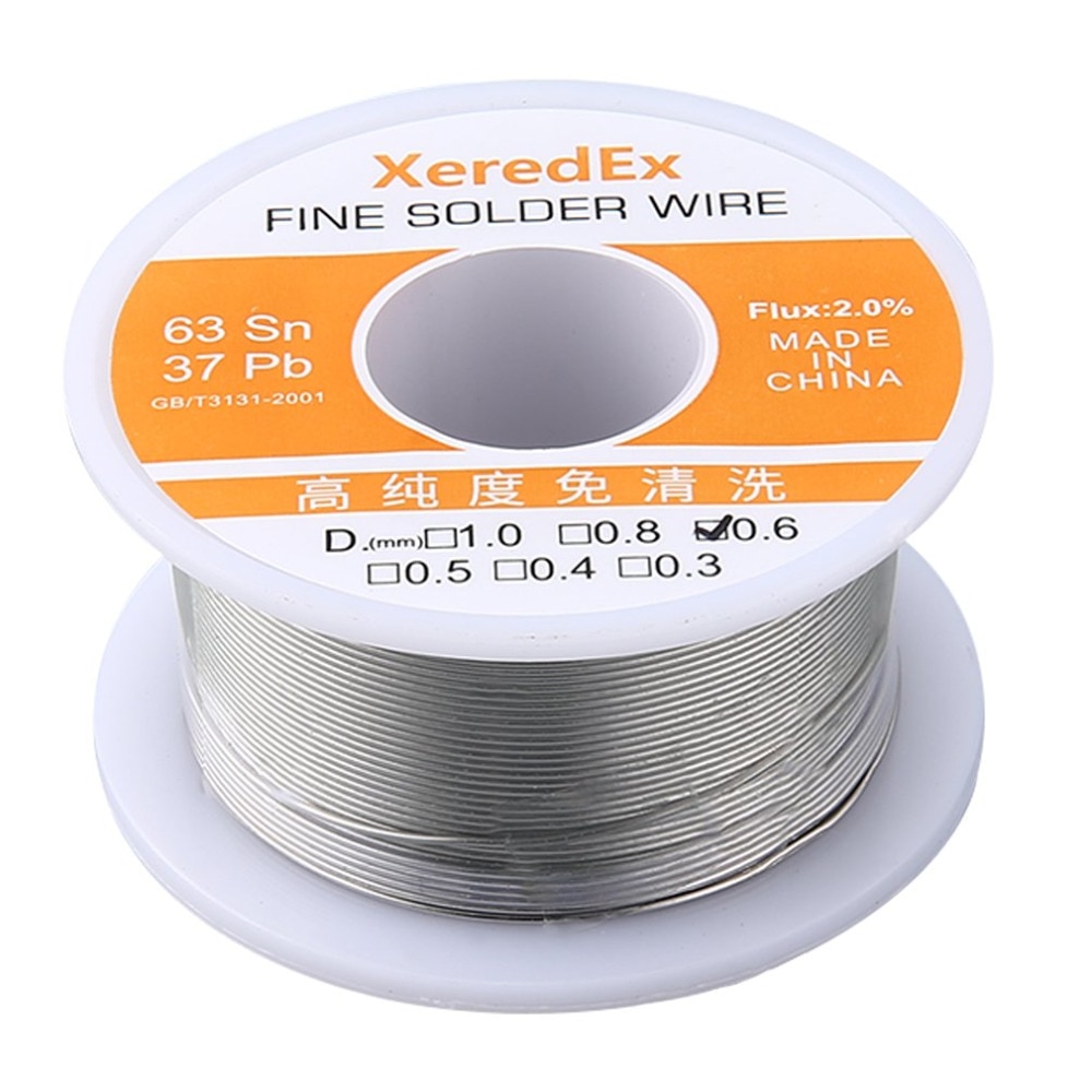 Soldeer Lassen Solderen 0.6Mm 2% Flux Tin Lood Rosin Roll Core Zilver Reparatie Tool Reel Melt Kit 63% sn